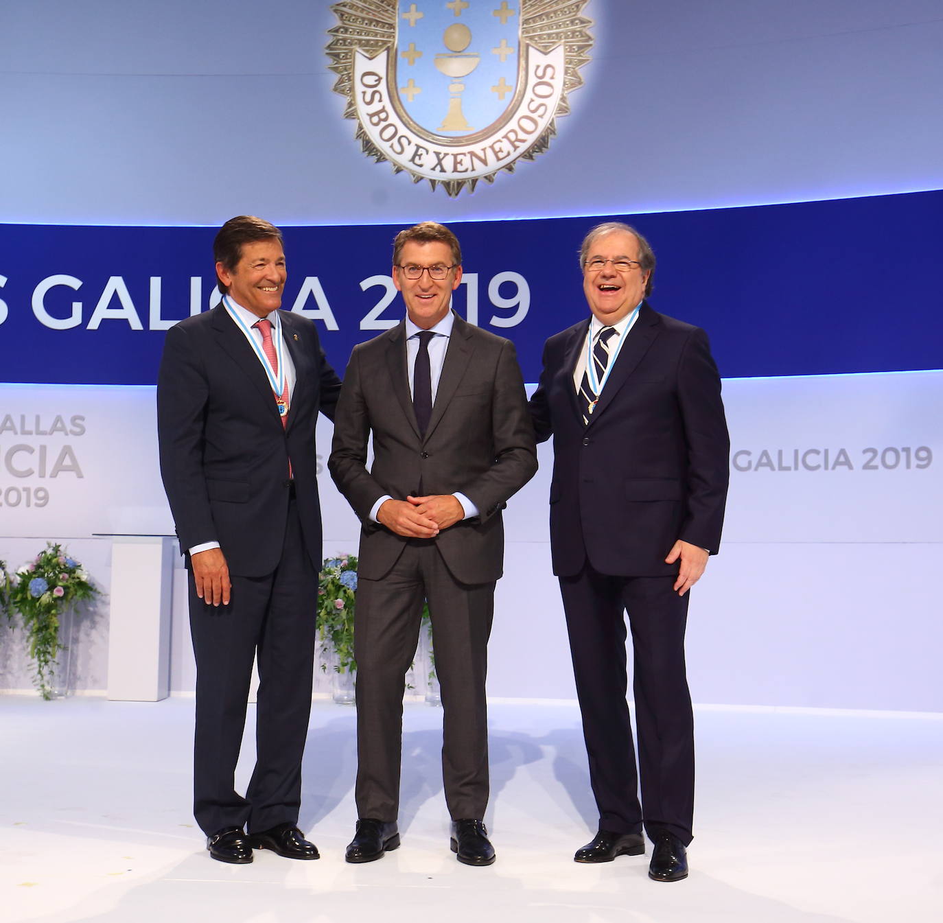 Fotos: Herrera recibe la Medalla de Oro de Galicia