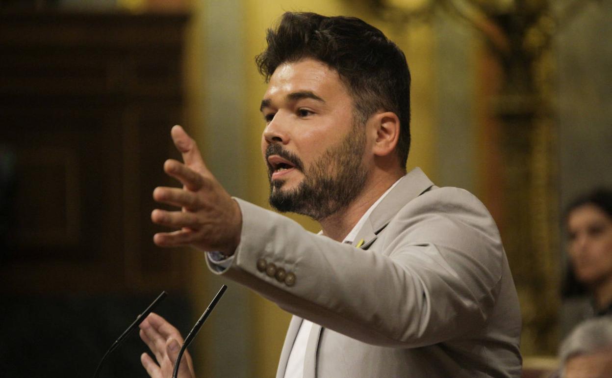 El protavoz de ERC, Gabriel Rufián.