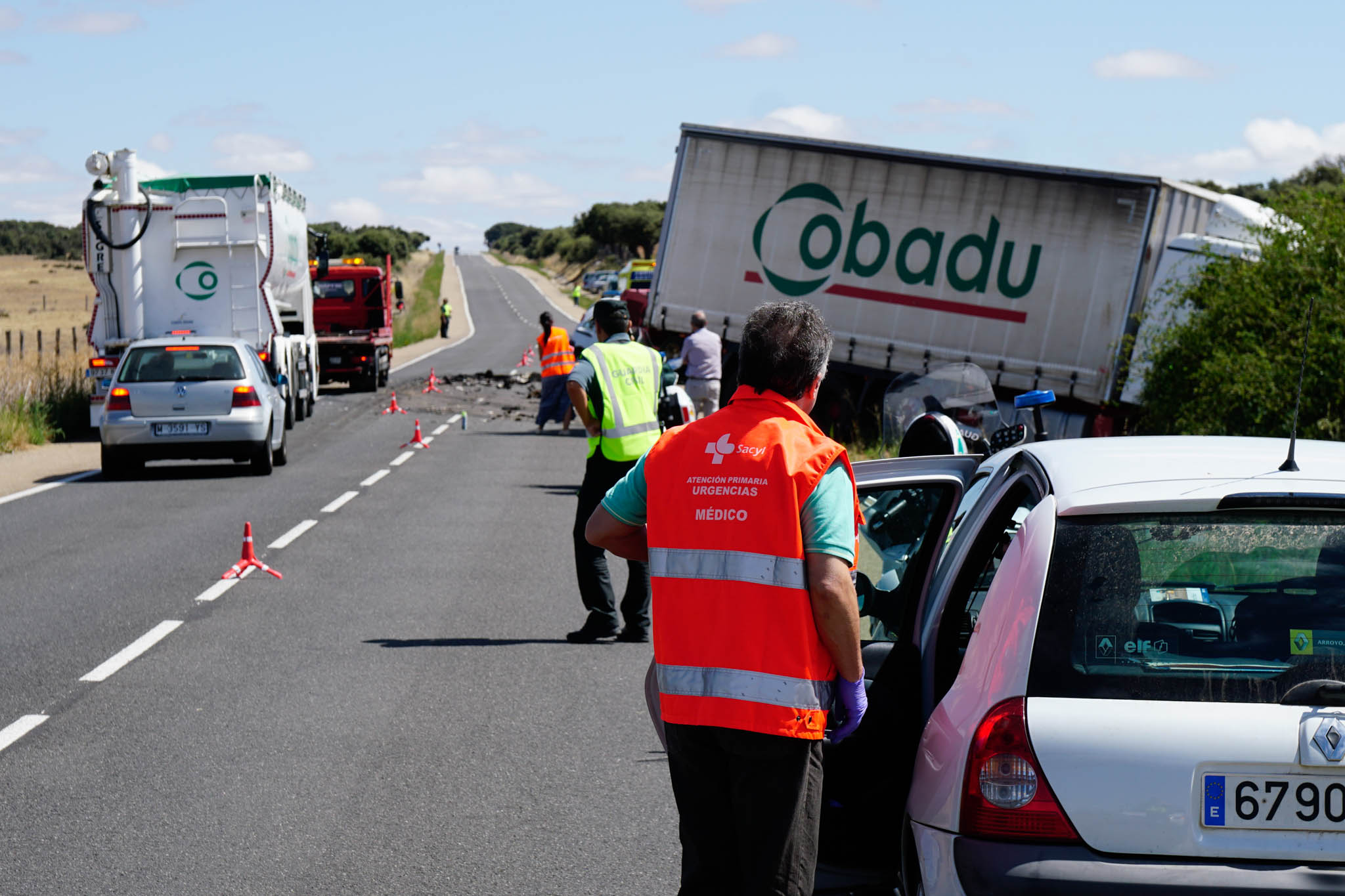 El vehículo en el que viajaba el fallecido quedó completamente destrozado