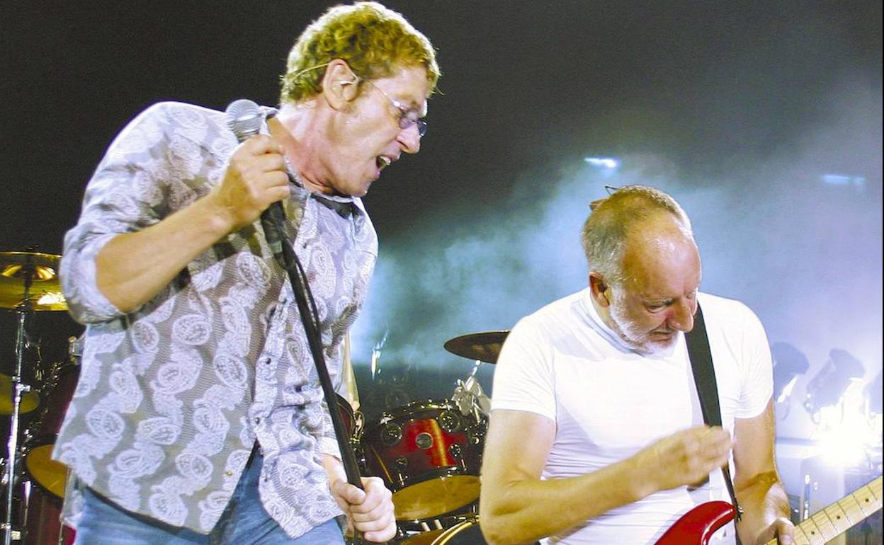Roger Daltrey y Pete Townshend, miembros de The Who, en 2006.