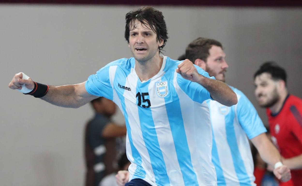 Gonzalo Carou, en la final ante Chile.