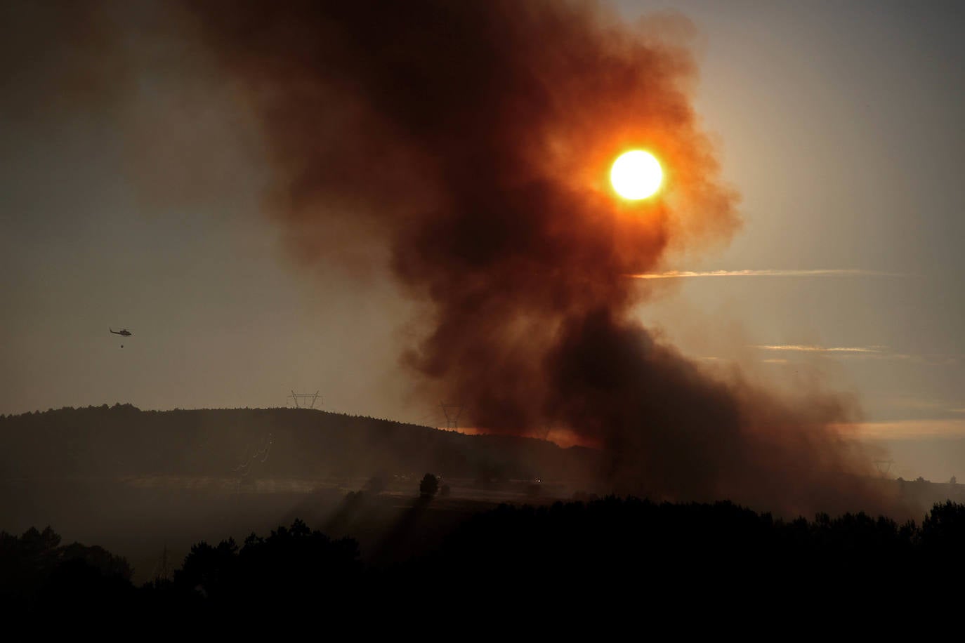 Fotos: Incendio en Porqueros de Cepeda