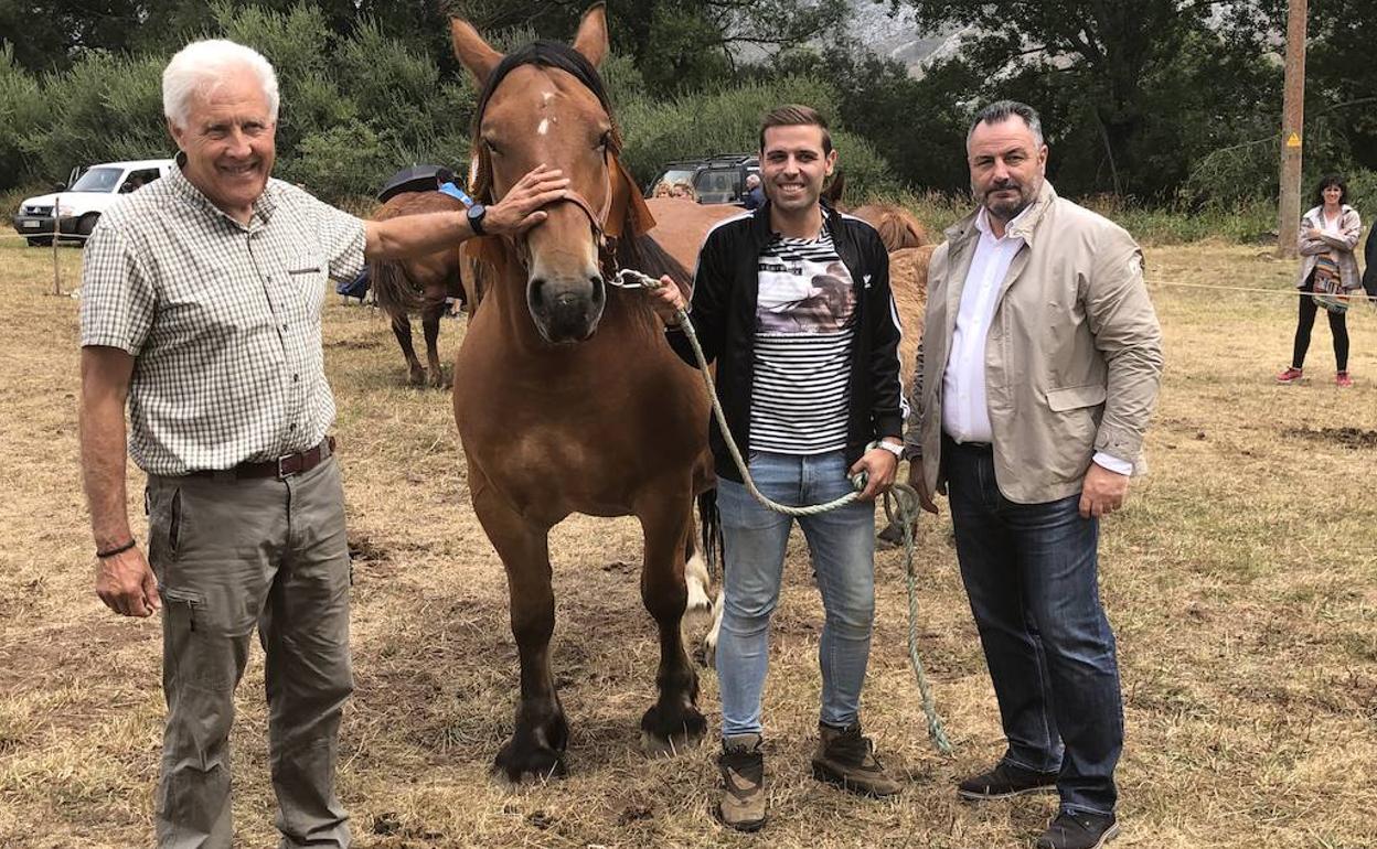 Eduardo Morán, en el XXXI Concurso de Caballo Hispano Bretón.