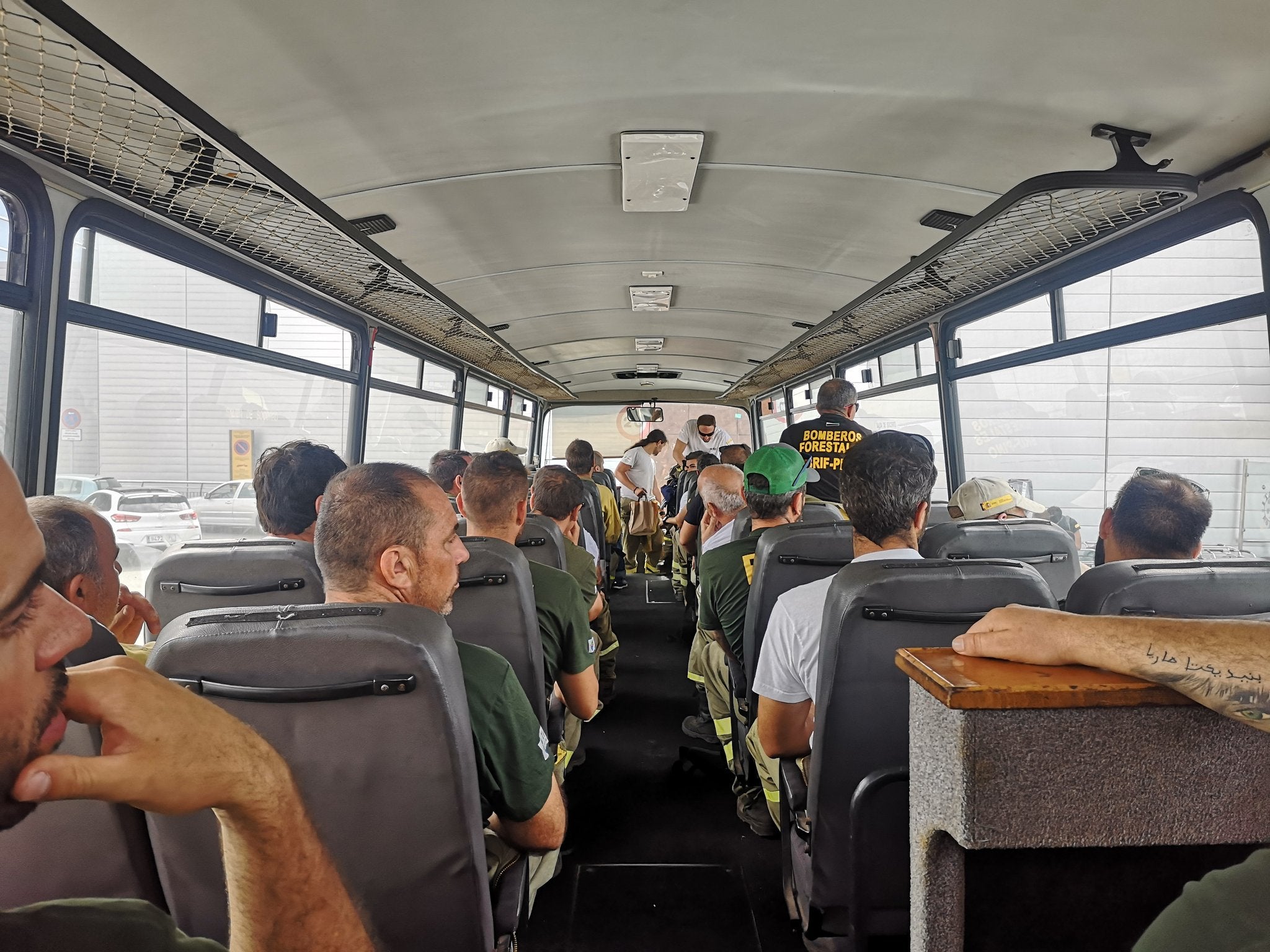 Efectivos de la BRif durante los trabajos de extinción.