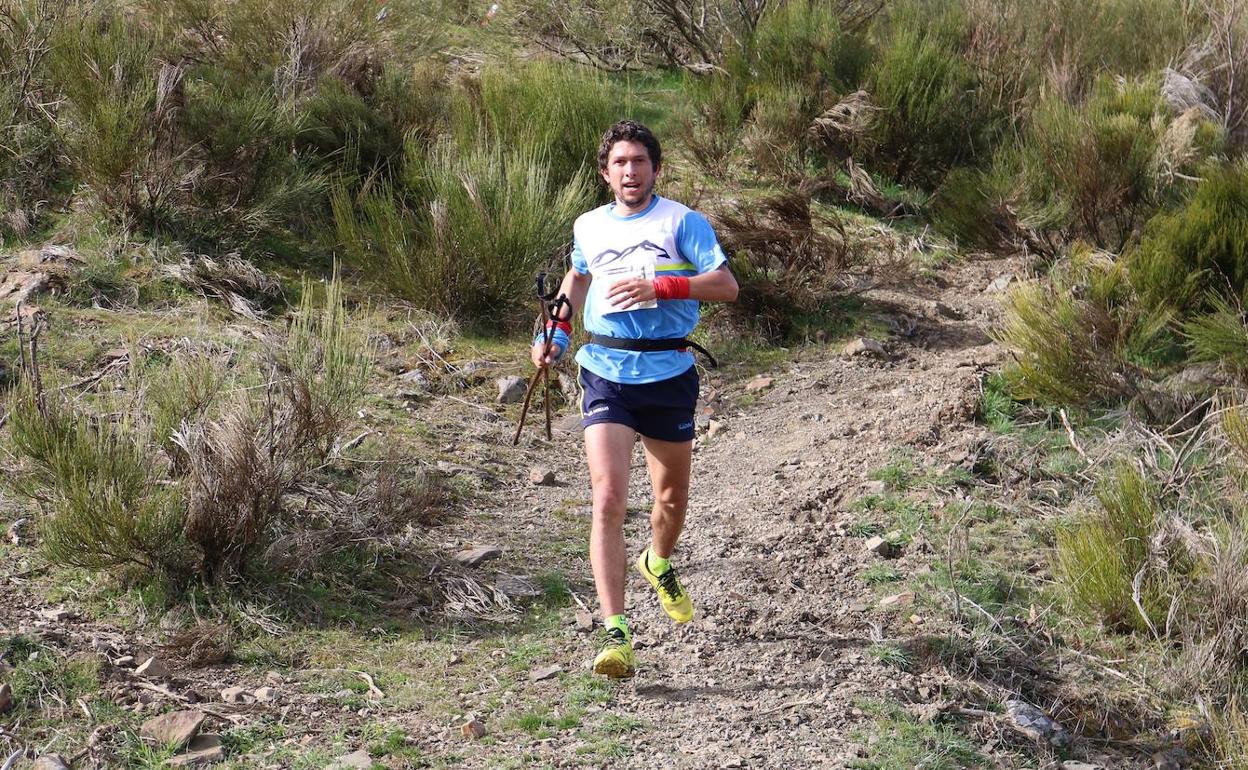 Manuel Merillas en una carrera.