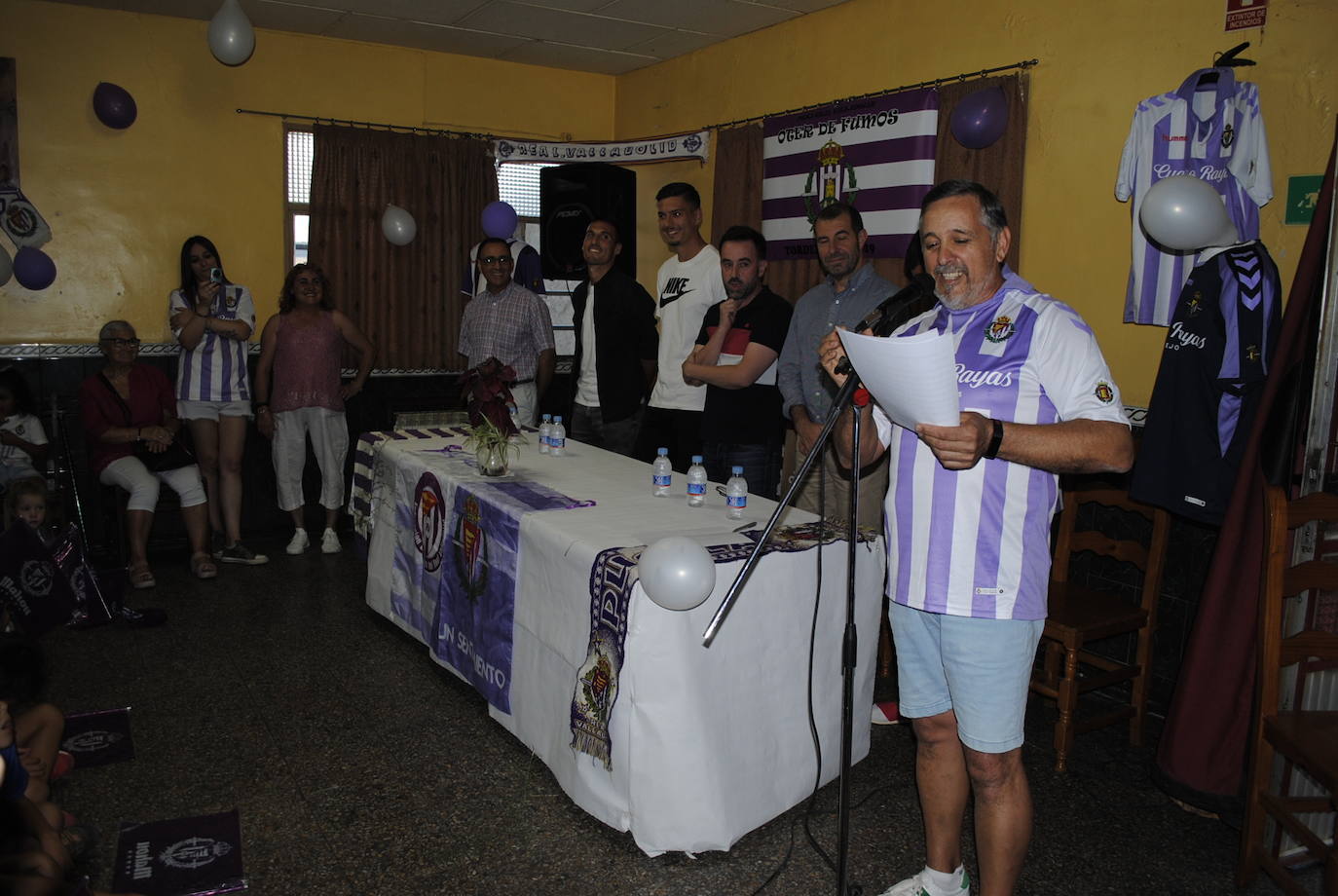 Inauguración de la peña del Real Valladolid en Tordehumos.