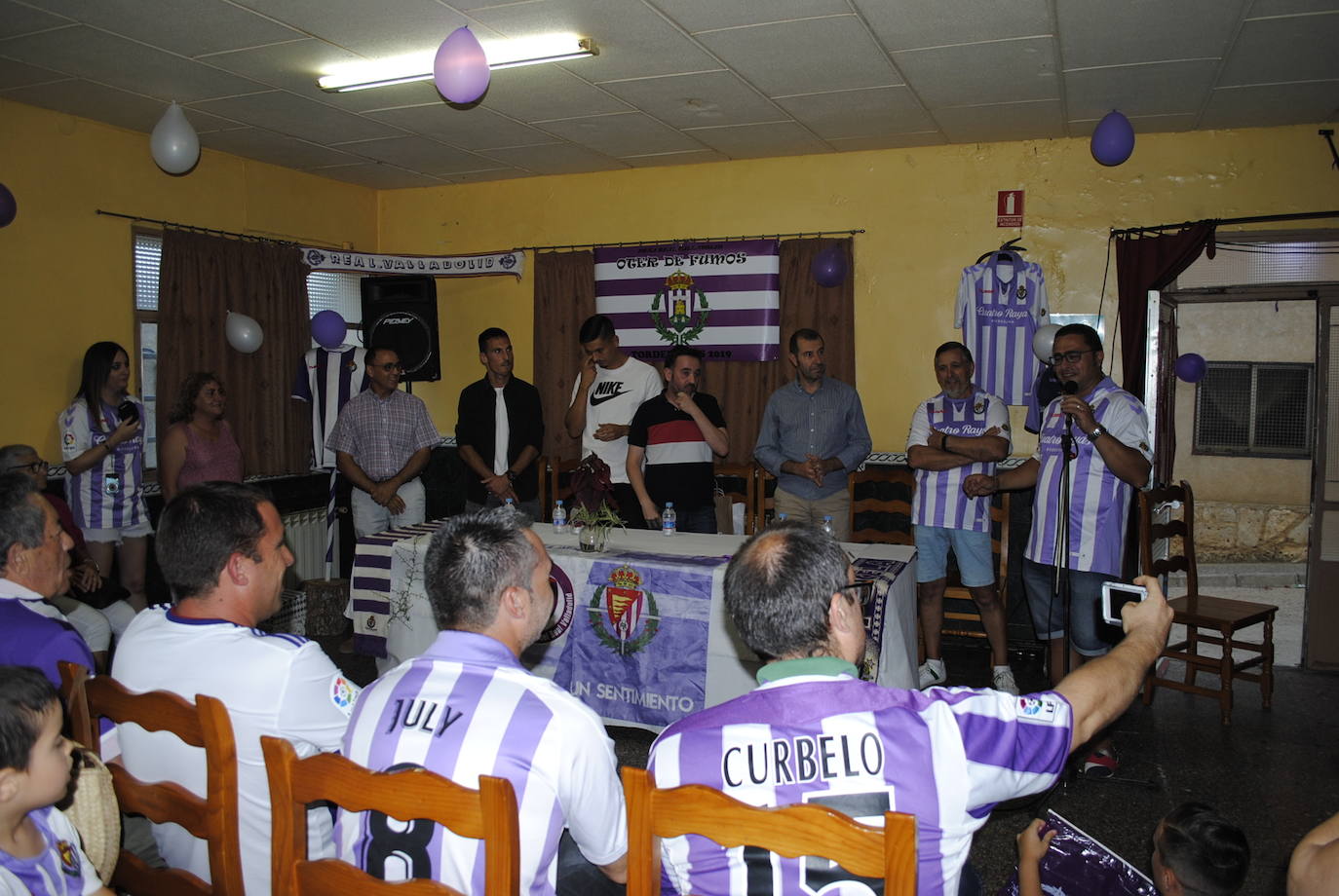 Inauguración de la peña del Real Valladolid en Tordehumos.
