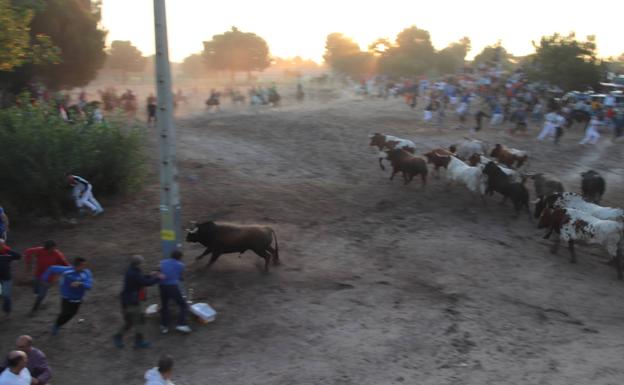 Una escena de peligro en la zona de El Embudo. 