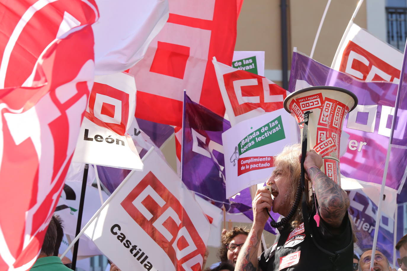 Fotos: Los docentes exigen la jornada de 35 horas