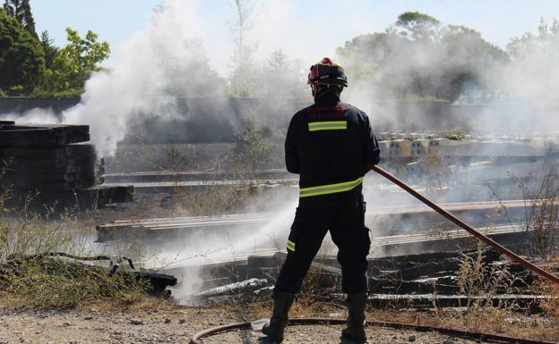 Galería. Imagen de la zona en la que ha tenido lugar el incendio.