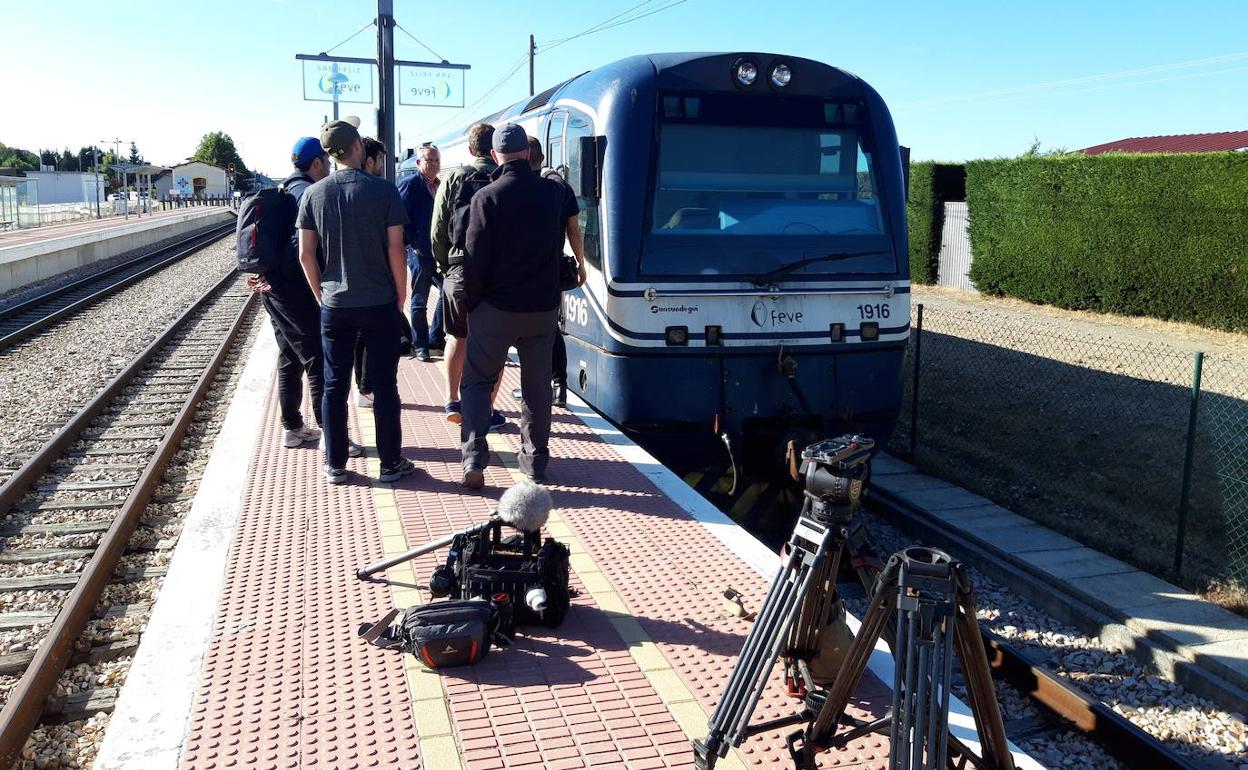 El equipo de grabación preparado para el viaje.