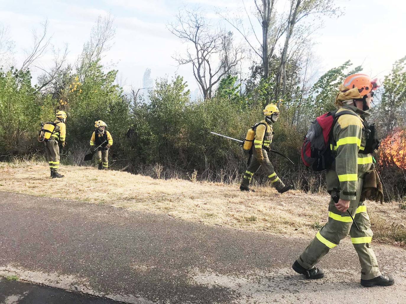 El fuego vuelve a Santa Olaja de la Ribera este viernes.