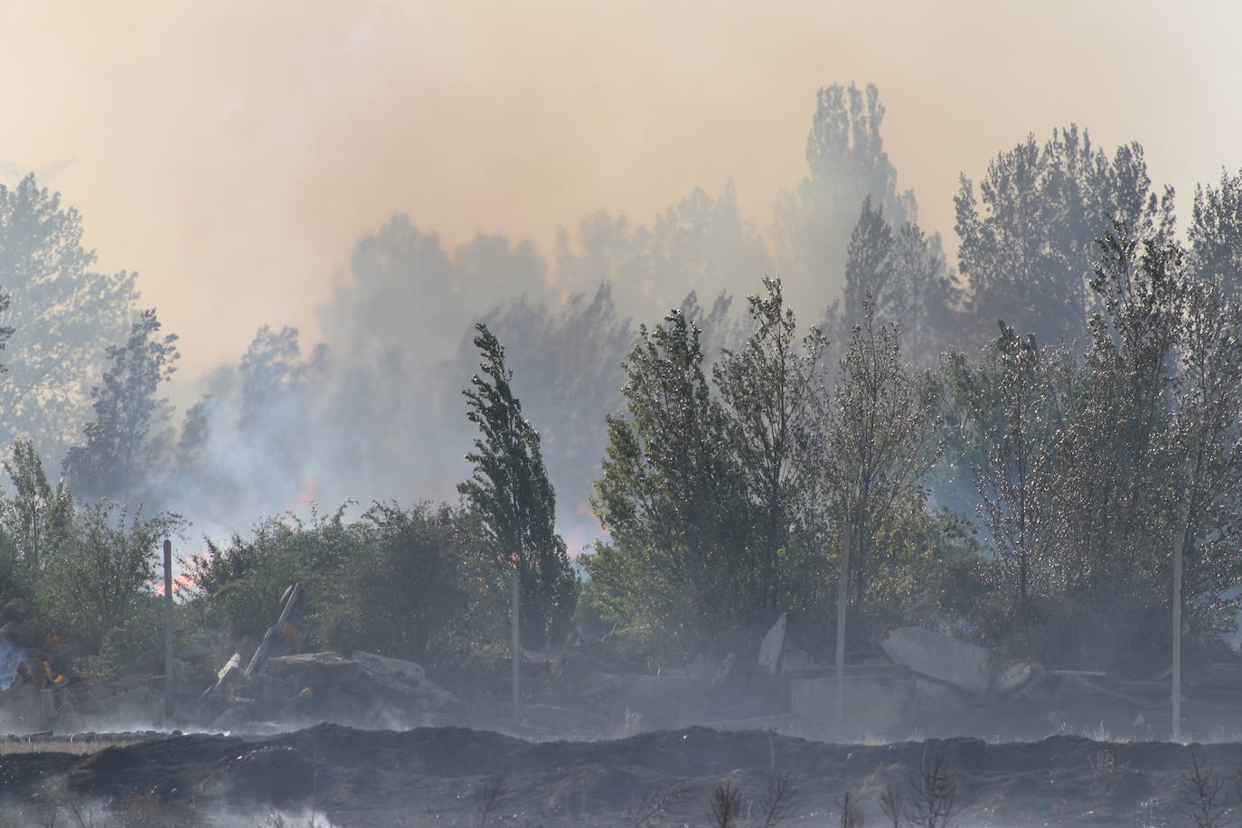 El fuego vuelve a Santa Olaja de la Ribera este viernes.