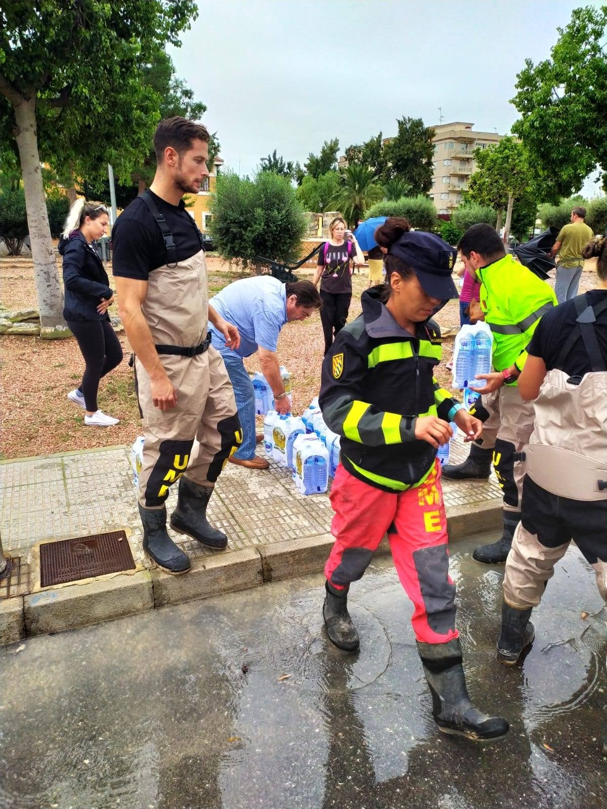 Fotos: La UME actúa para paliar los efectos de la gota fría en Orihuela (Alicante)