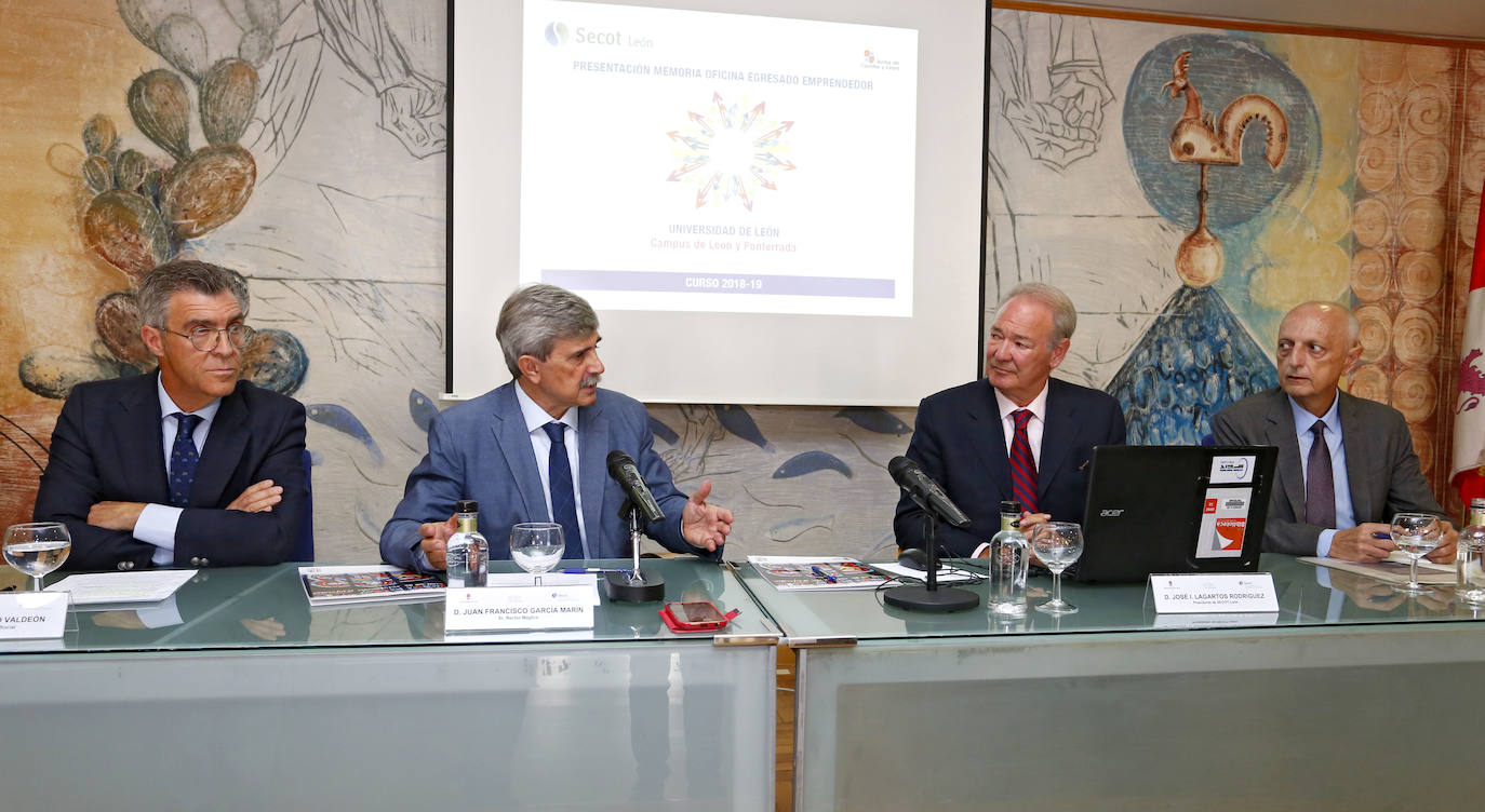 Fotos: Presentación del informe sobre la intención emprendedora de los egreasdos de la ULE