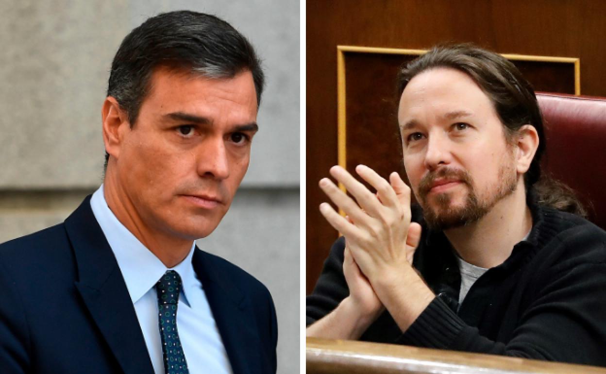 Pedro Sánchez y Pablo Iglesias.