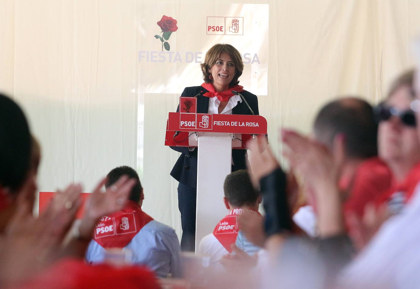 Fotos: La ministra de Justicia interviene en la Fiesta provincial del PSOE de León en Camponaraya