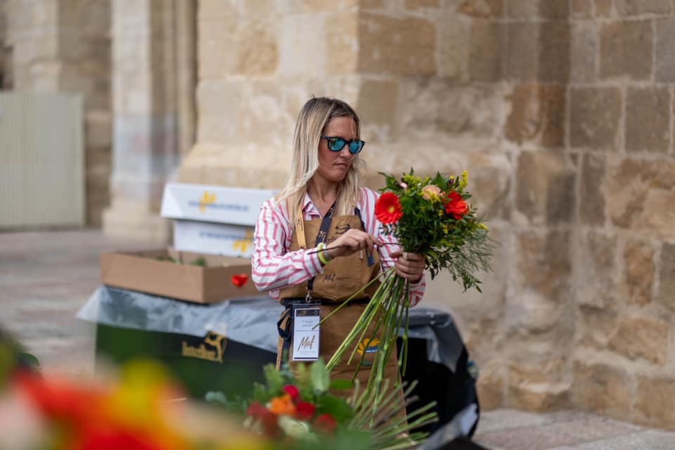 Antonio Jesús Vázquez, mejor artesano florista de España. 