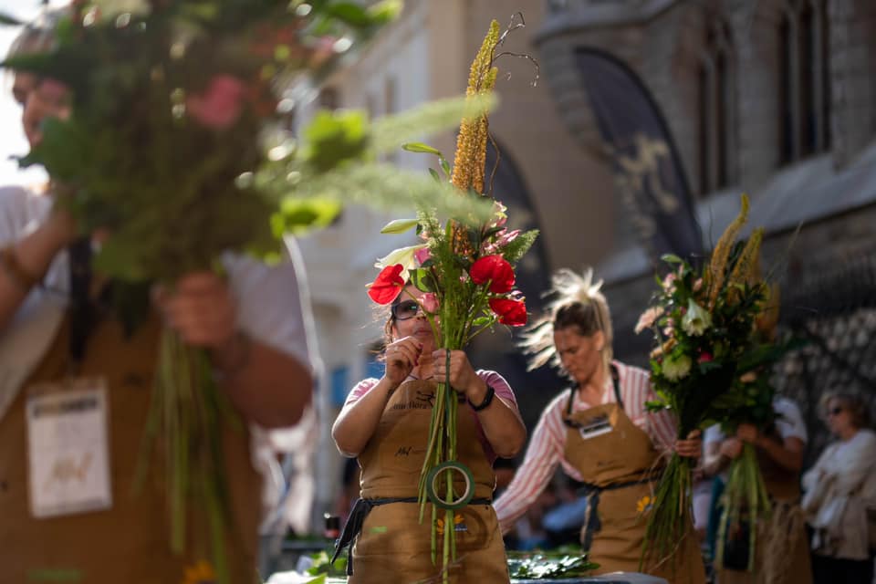 Antonio Jesús Vázquez, mejor artesano florista de España. 