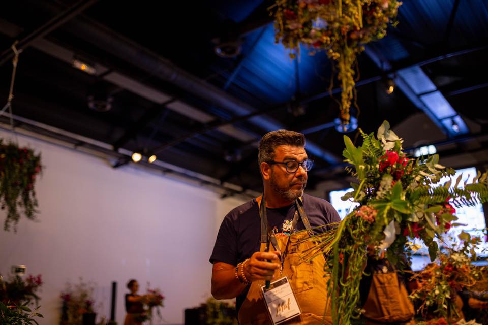 Antonio Jesús Vázquez, mejor artesano florista de España. 