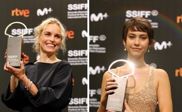 Concha de Plata a la Mejor Actriz ex aequo para Nina Hoss y Greta Fernández, por 'La audición' y 'La hija de un ladrón', respectivamente