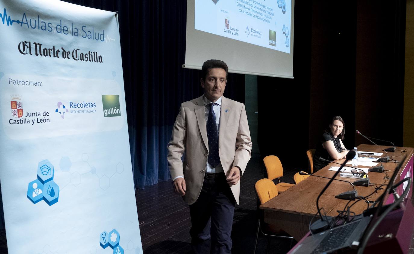 El doctor Daniel de Luis en el Aula de Salud de El Norte de Castilla. 