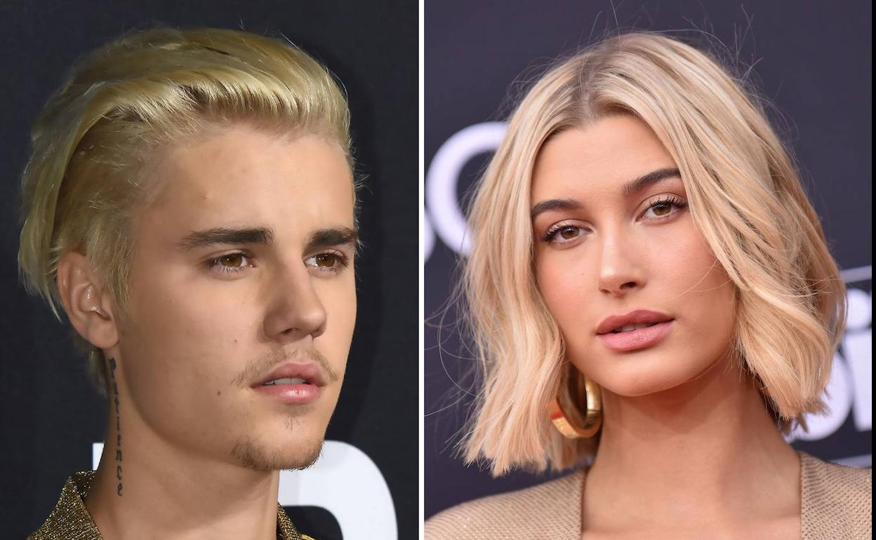 Justin Bieber y Hailey Baldwin.