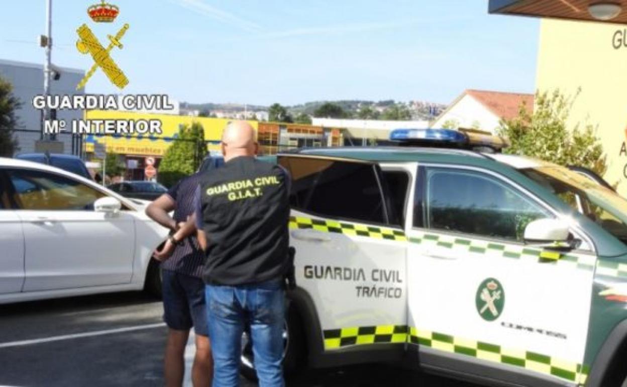 Momento de la detención. 