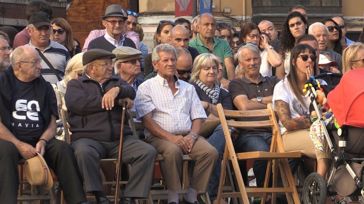 Fotos: Corro de lucha leonesa de San Froilán a los pies de la Catedral