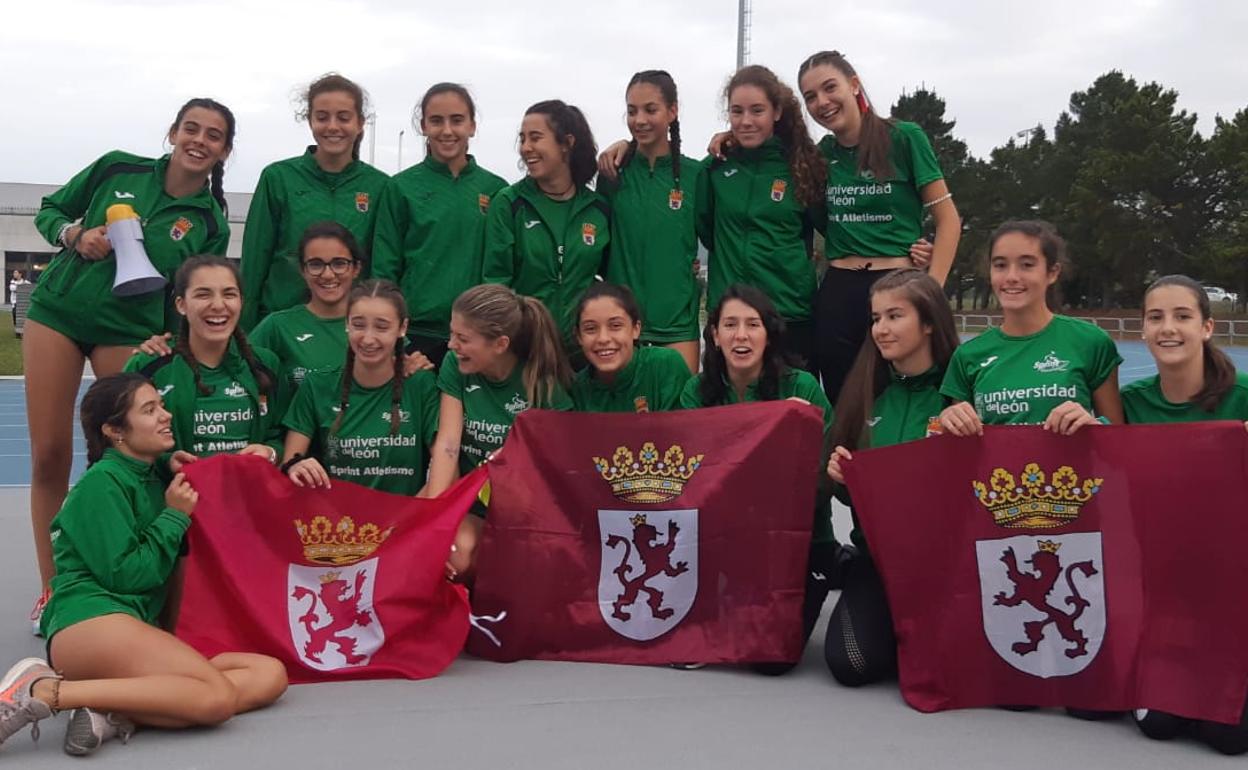 El ULE Sprint Atletismo, campeón de la final B del Campeonato de España sub-16 por clubes