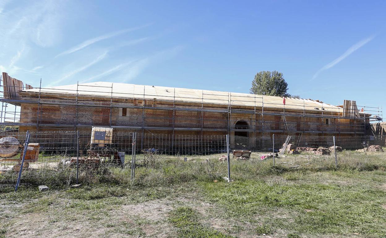Obras de rehabilitación de la Panera del Monasterio de Santa María de Sandoval