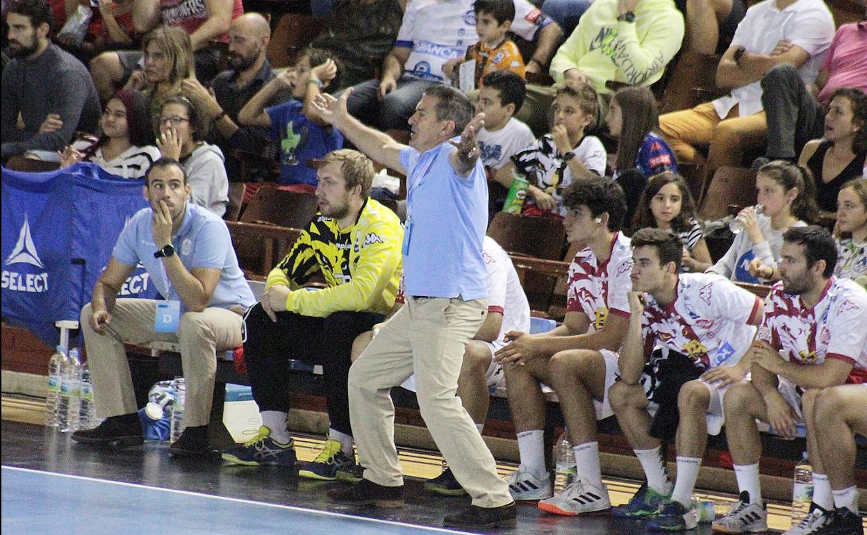 Manolo Cadenas, durante el partido de este sábado.