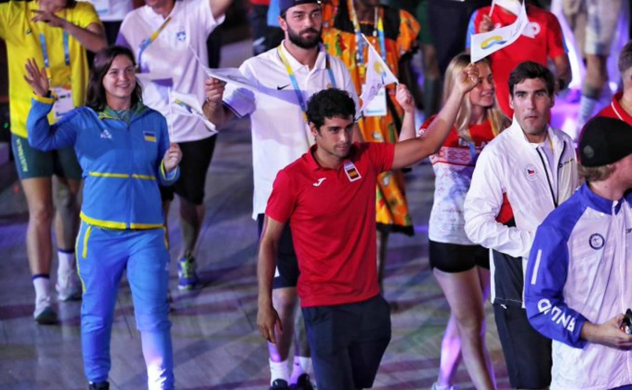 Kevin Viñuela, abanderado español en Doha.