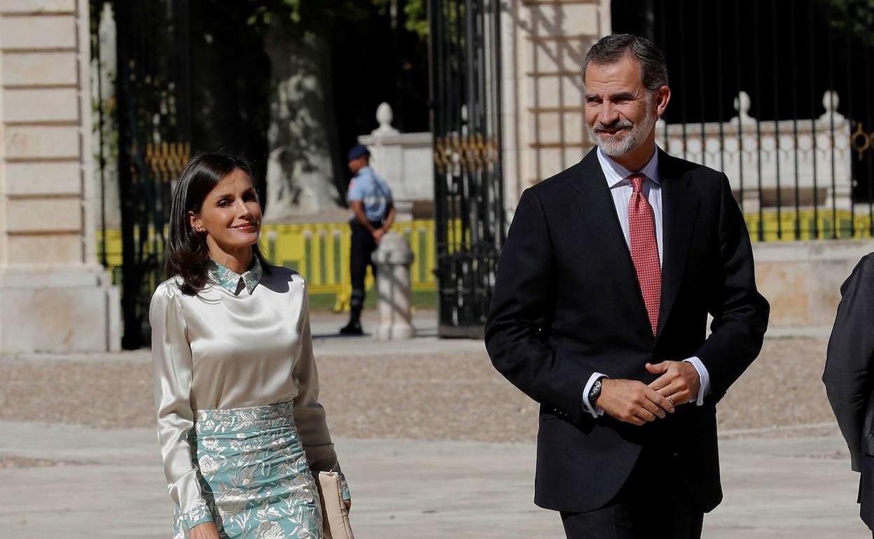 Doña Letizia y don Felipe. 