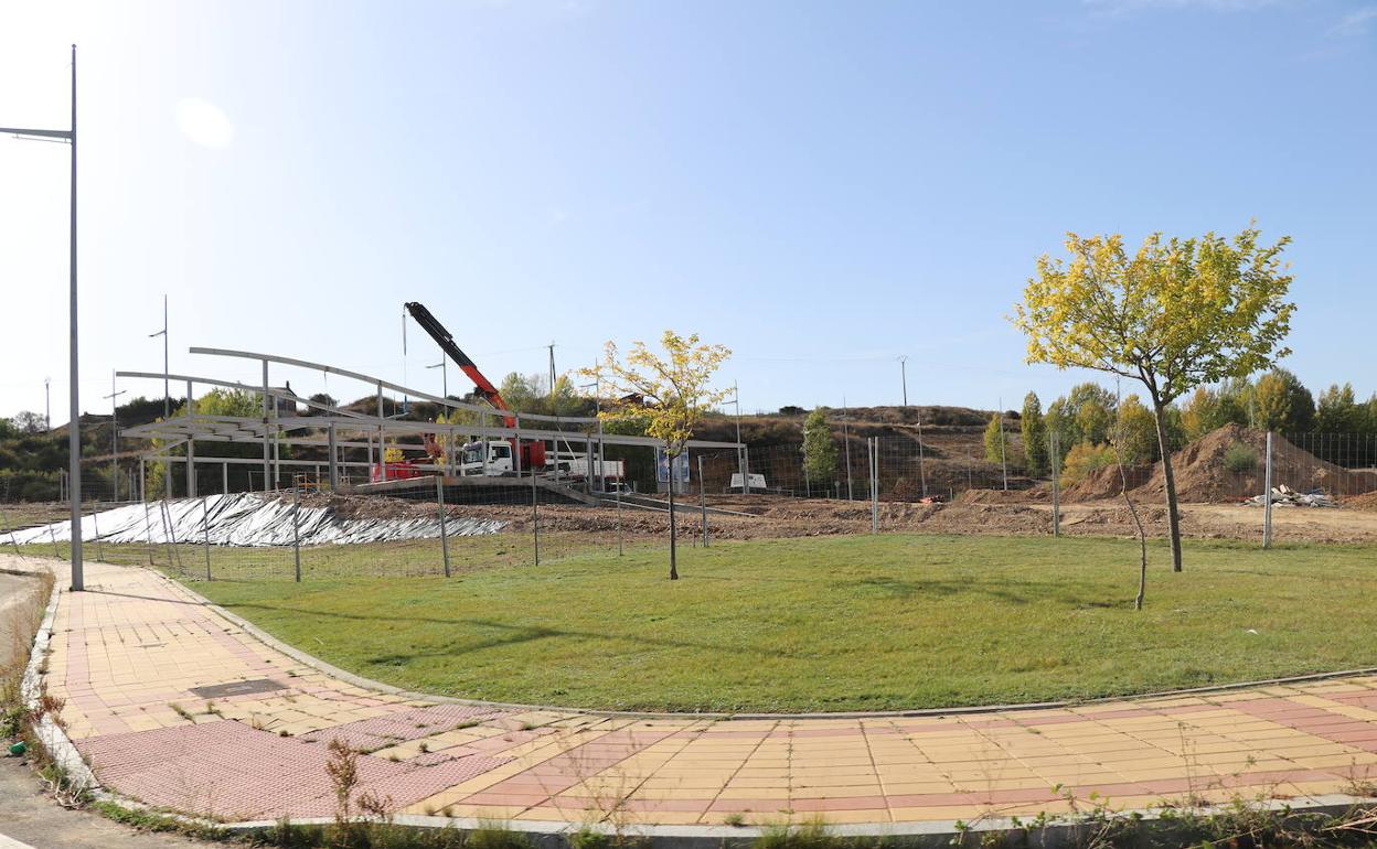 Obras de la futura planta de León Research en el Parque Tecnológico de León. 