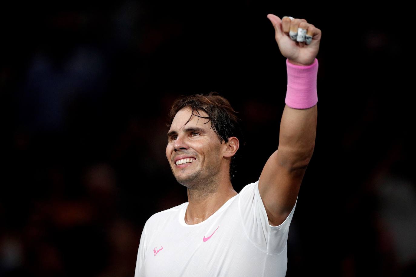 Rafa Nadal, durante el Masters 1.000 de París-Bercy. 