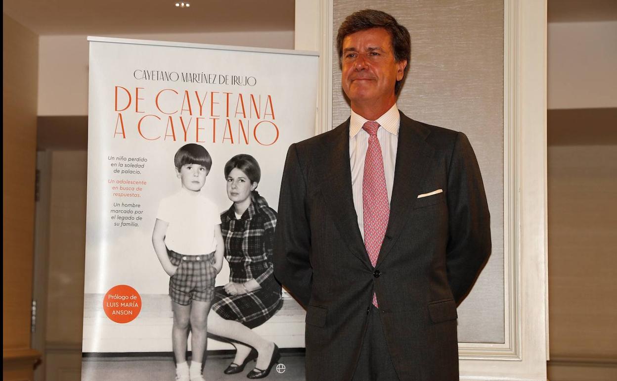 Cayetano Martínez de Irujo, durante la presentación de sus memorias.