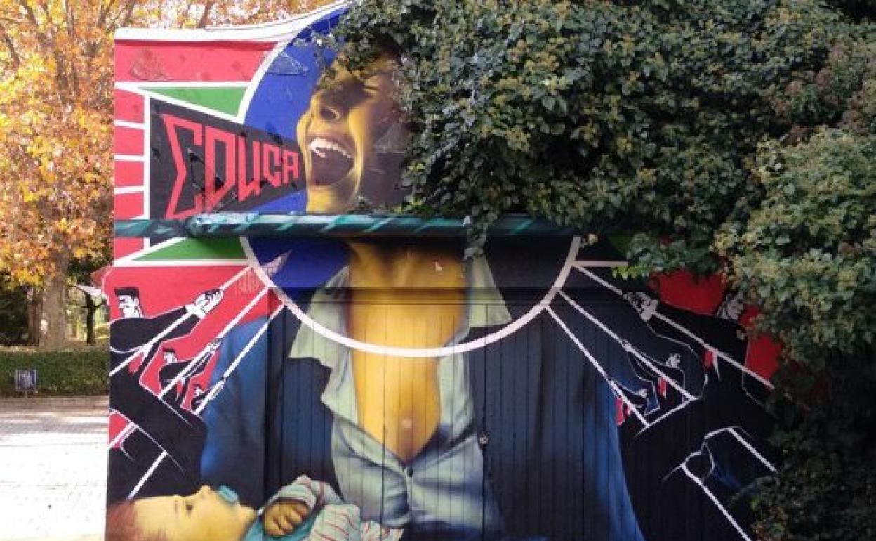 Grafiti 'El grito' de Darío Franco, ganador del primer premio.