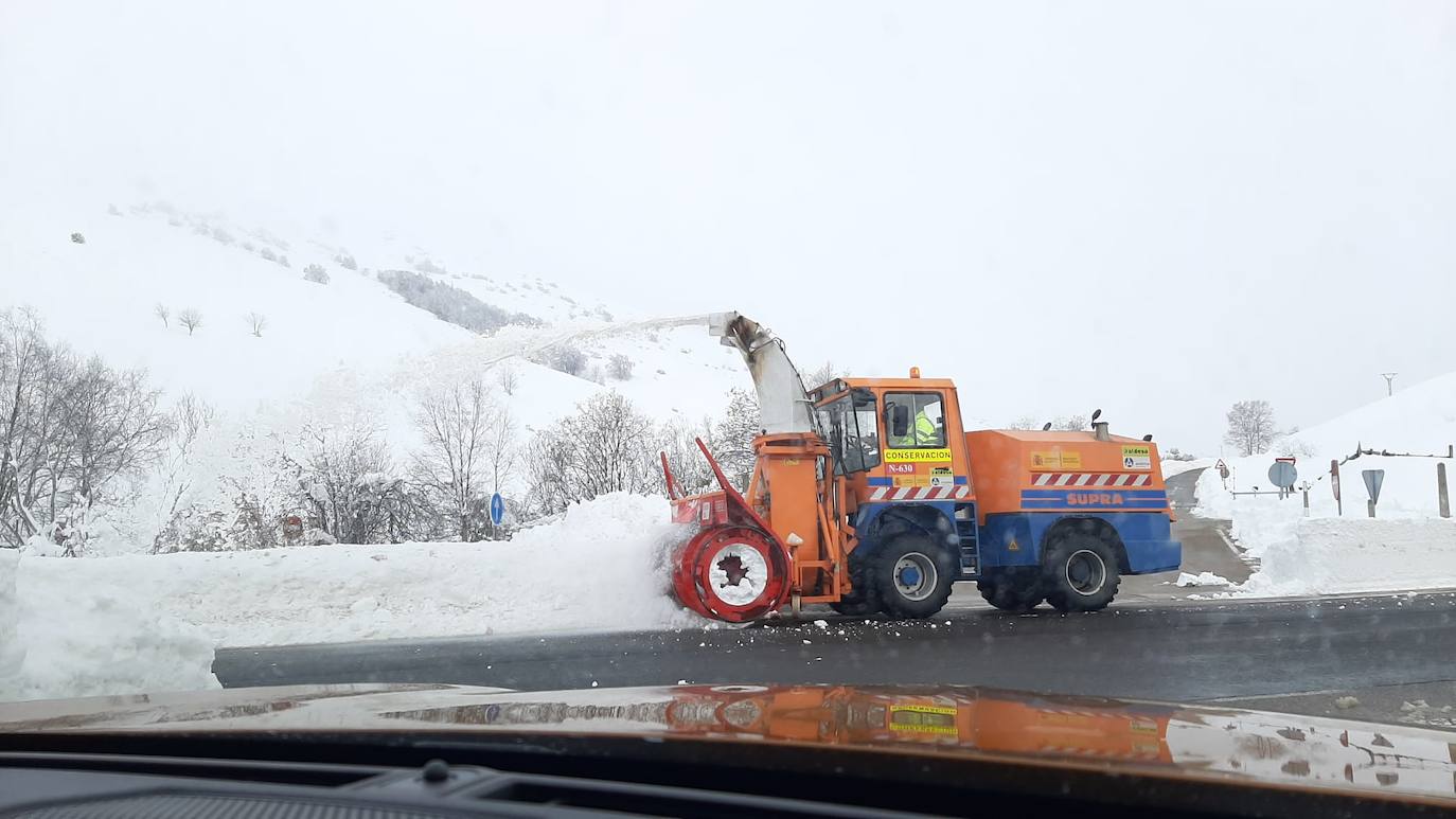 Fotos: Un paisaje invernal en León