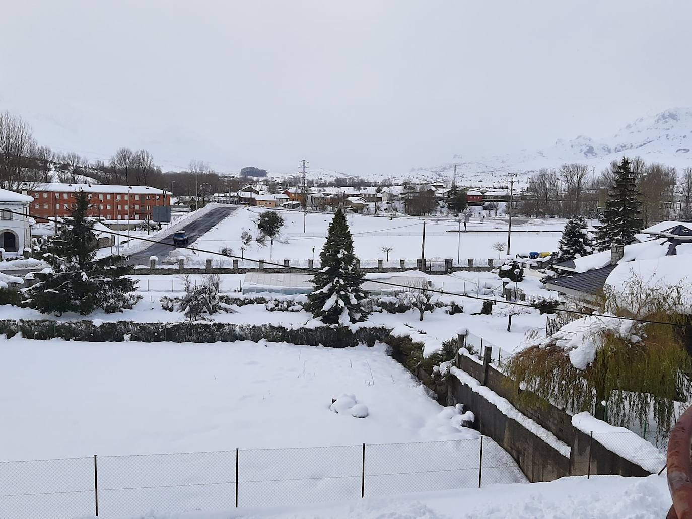 Fotos: Un paisaje invernal en León