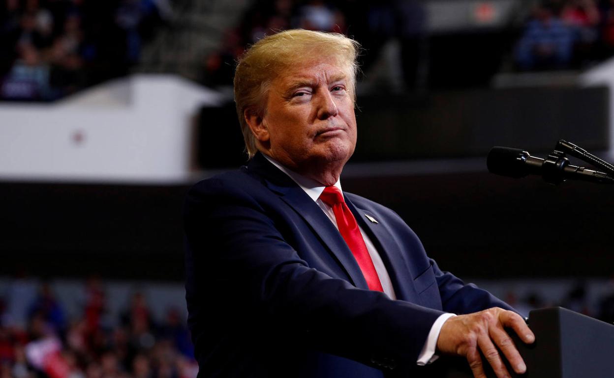 Donald Trump, en un acto electoral el pasado jueves.