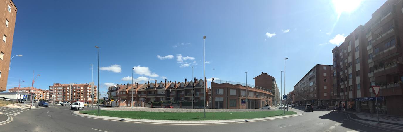 Luminarias instaladas en Trobajo del Camino. 