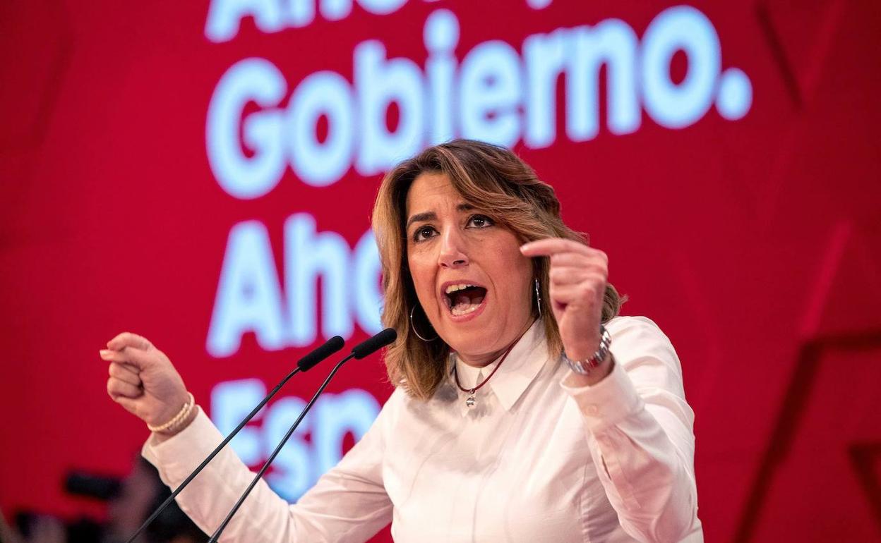 Susana Díaz, líder del PSOE de Andalucía. 