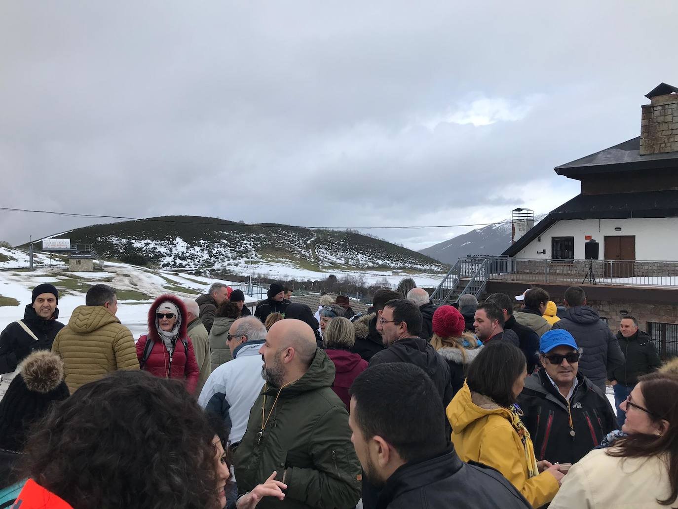 Fotos: Protesta en la estación de esquí de Pajares