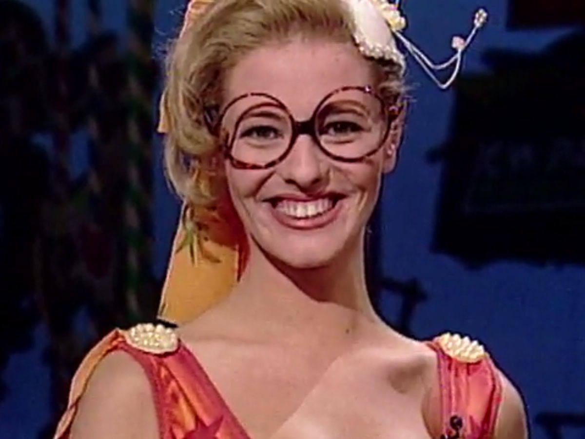 Paula Vázquez en el 'Un, dos, tres'
