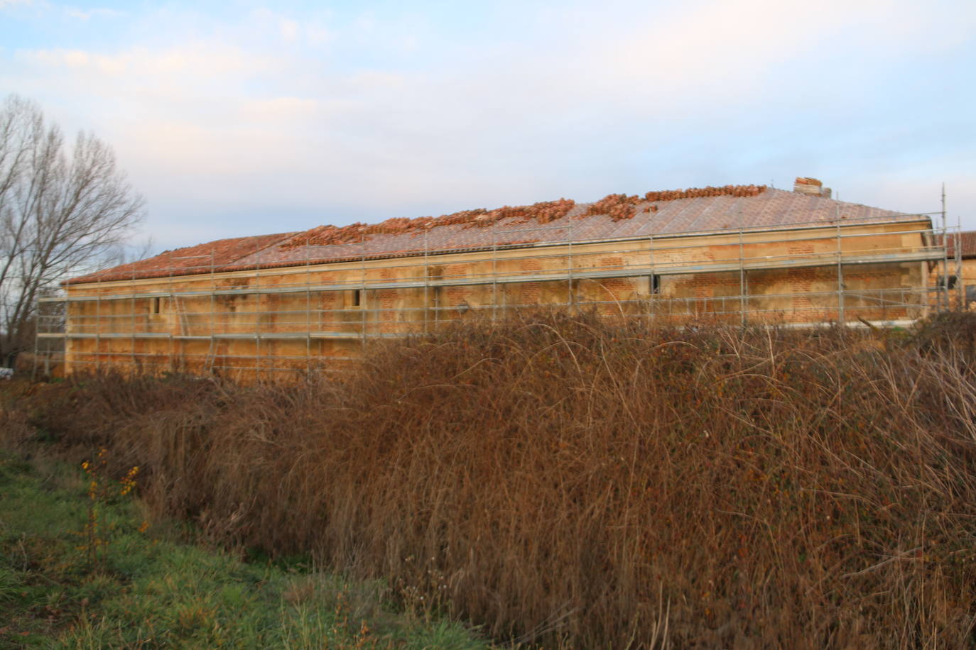 Fotos: Obras en la panera del Monasterio de Sandoval