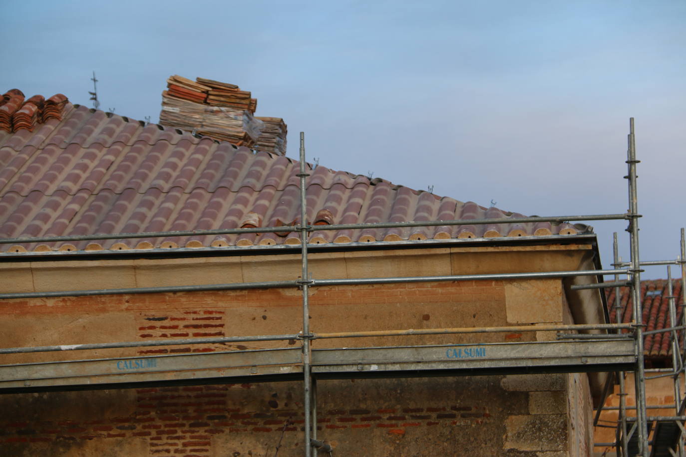 Fotos: Obras en la panera del Monasterio de Sandoval