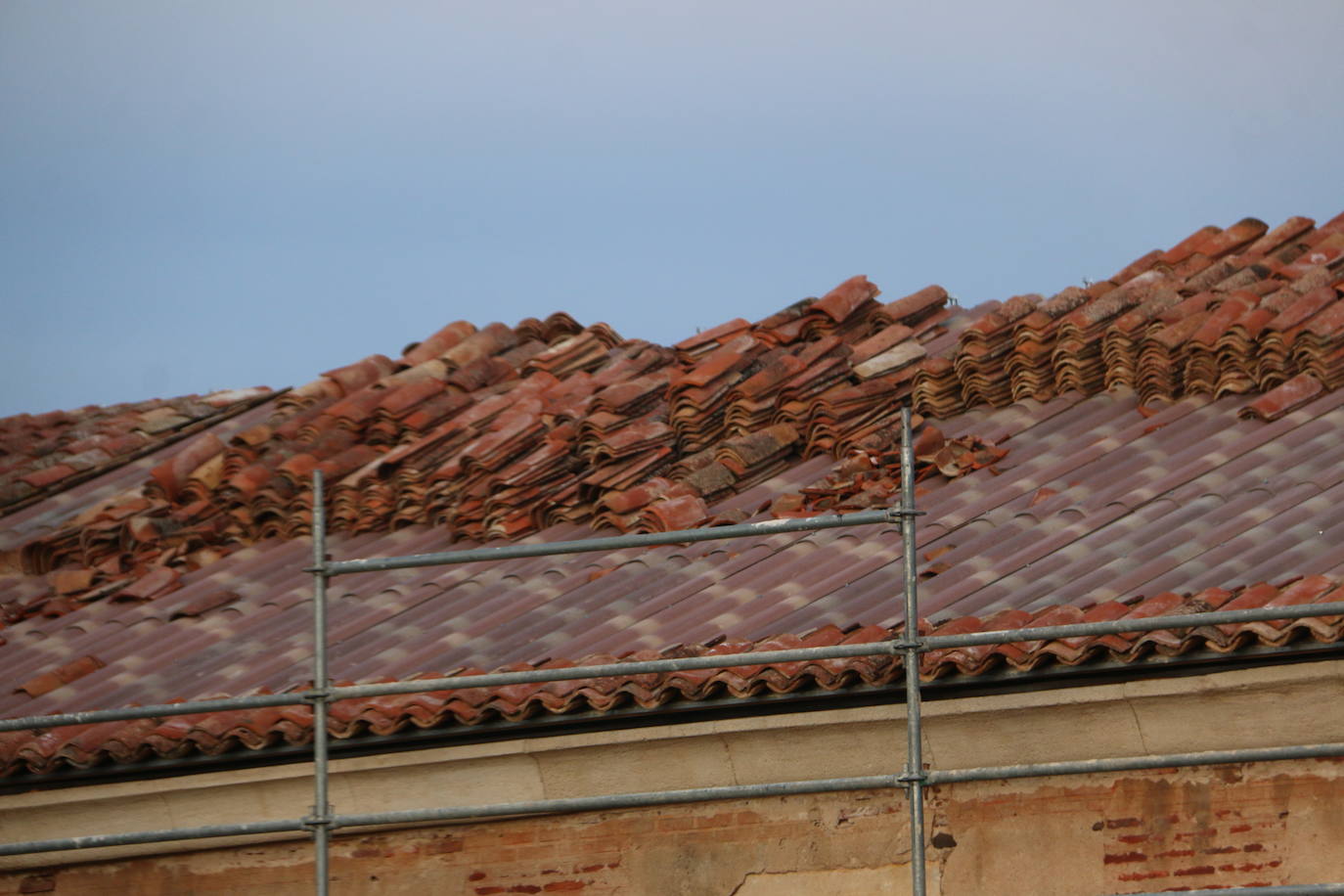 Fotos: Obras en la panera del Monasterio de Sandoval