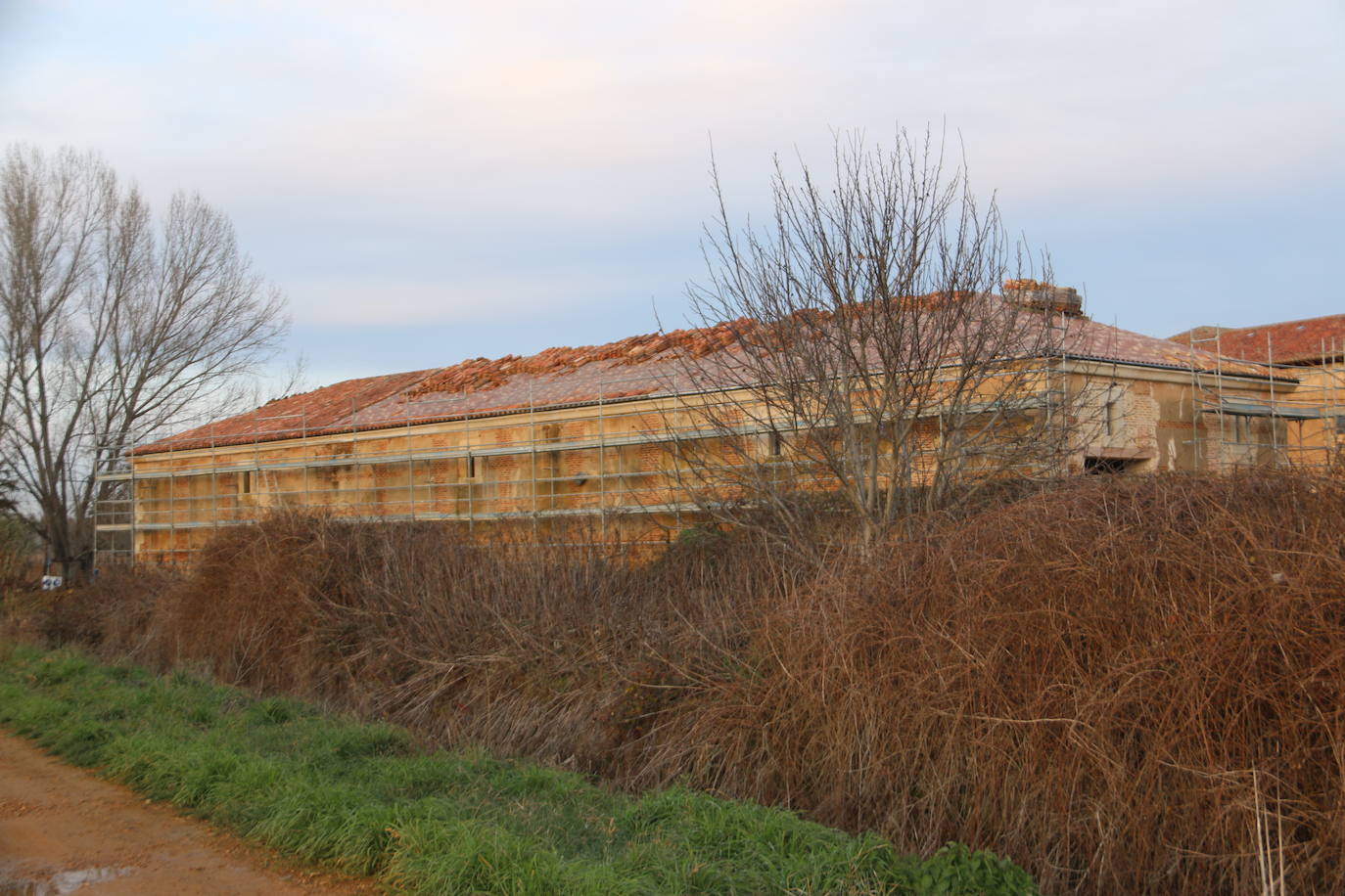 Fotos: Obras en la panera del Monasterio de Sandoval