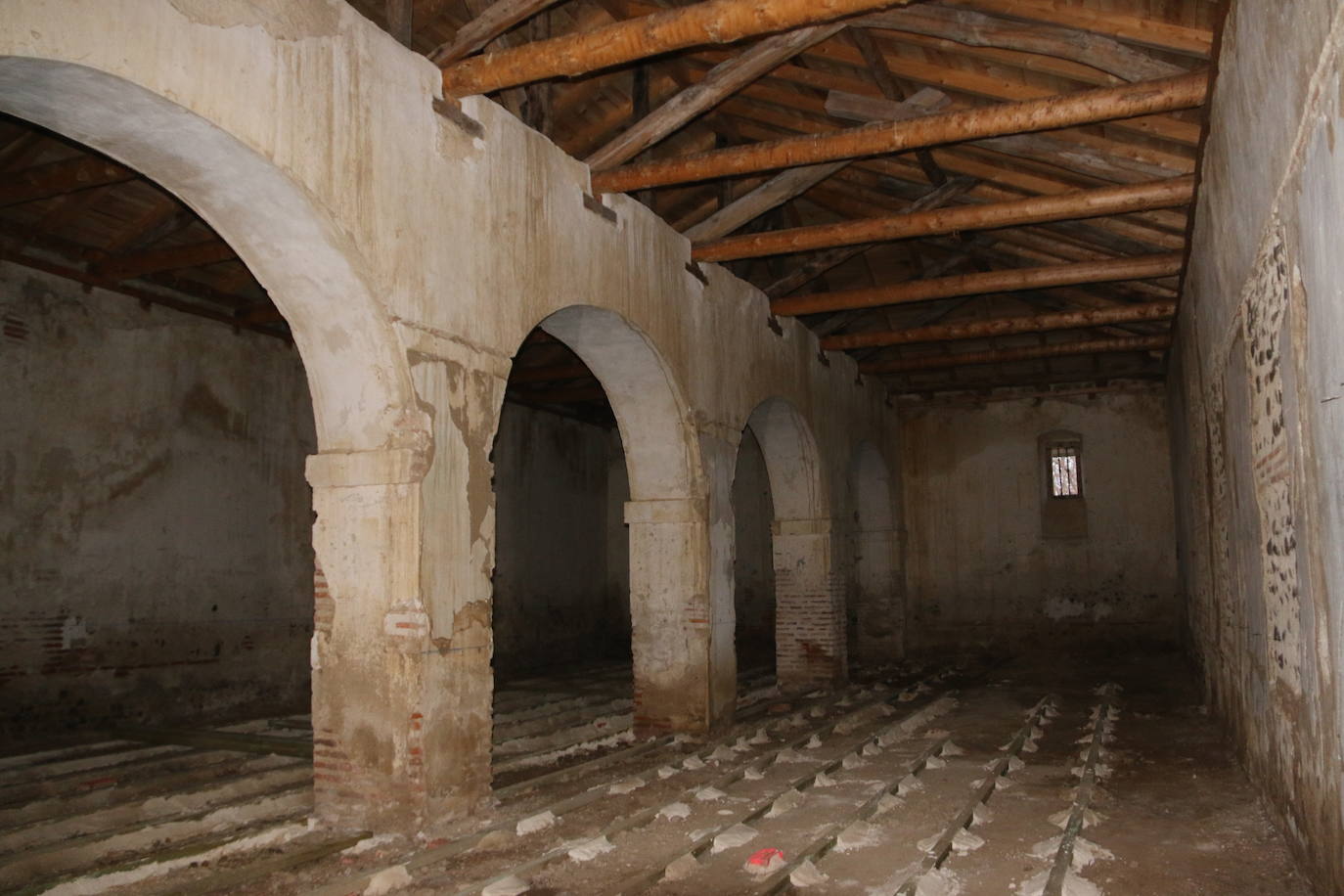 Fotos: Obras en la panera del Monasterio de Sandoval